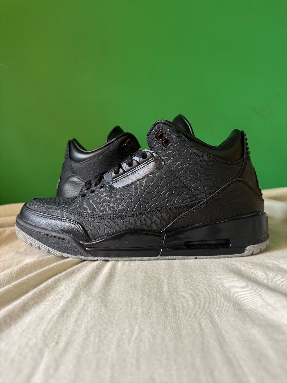 Jordan 3 black flip size 9.5